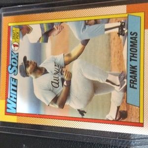 Chicago White Sox Frank Thomas rookie card Topps 414